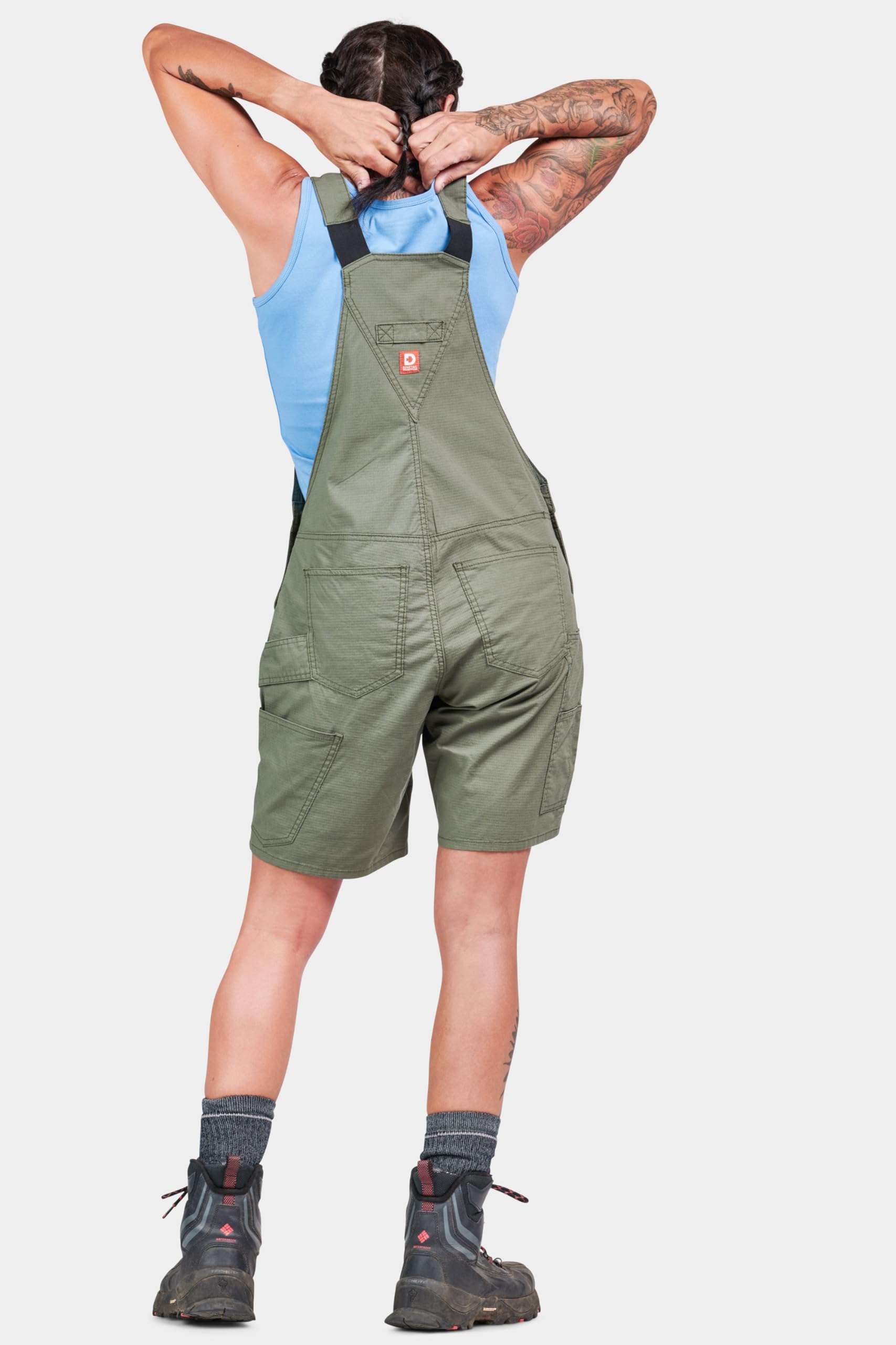 Durable Women's Dovetail Workwear Overalls with 13 Pockets - Heavy Duty Utility Coveralls for Farming, Construction & Outdoor Work