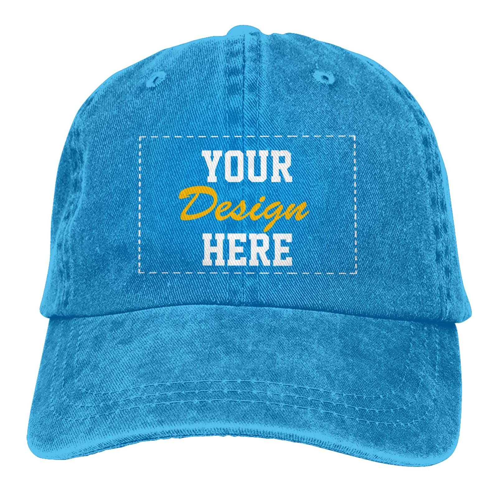 Custom Hat Design - Personalized Hats with Team Name & Company Logo - Create Your Own Customizable Hat for Sports, Events & Branding