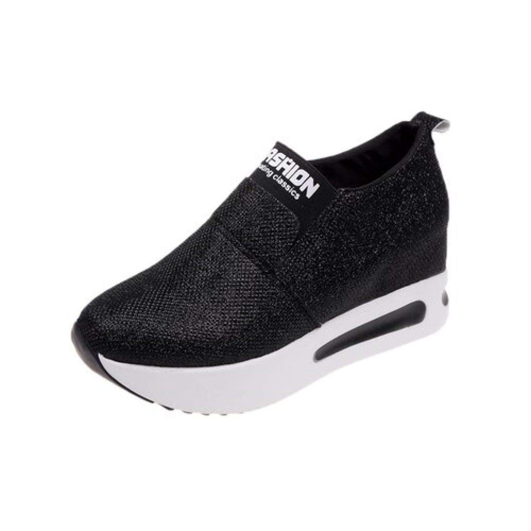 Women's Casual Platform Loafers - Breathable Slip-On Walking Shoes with Height Increase | Comfortable Fashion Sneakers for Everyday Wear, Office & Travel