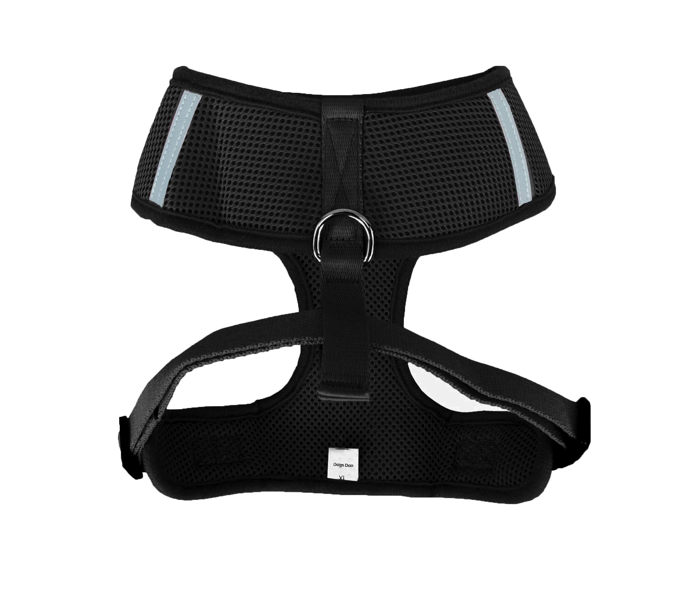 No Pull Dog Harness with Front Clip - Adjustable Reflective Pet Vest for Small, Medium & Large Dogs - Breathable Comfort for Walking, Running & Training (X-Large, Black) - Perfect for Daily Walks, Jogging & Outdoor Adventures