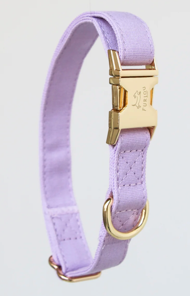 Premium Furlou Dog Collar - Adjustable Nylon Pet Collar with Reflective Strip for Small Medium Large Dogs - Perfect for Walking, Training & Outdoor Adventures