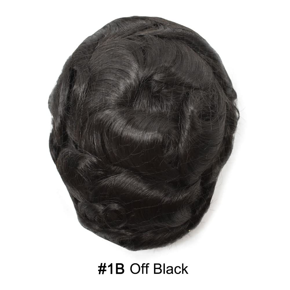 Premium European Human Hair Toupee for Men - 5