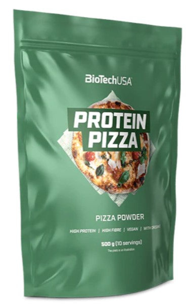 BioTechUSA Pizza Protein Powder - High Protein, Low Carb, 500g for Muscle Recovery & Weight Management | Perfect for Post-Workout & Healthy Snacking
