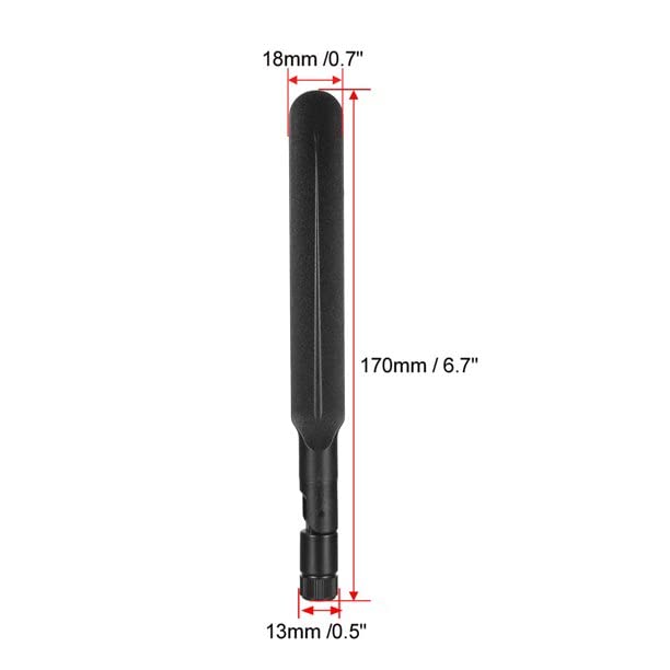 2-Pack 10dBi 4G LTE SMA Male Antenna with Inner Pin - High Gain Cellular Antenna for Wireless CPE Routers, Hotspots, IoT Gateways, Trail Cameras & Outdoor Security Cameras - Perfect for Remote Monitoring, Industrial IoT & Outdoor Connectivity