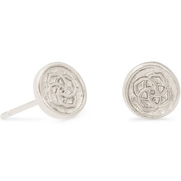 Dira Sterling Silver Coin Stud Earrings for Women - Minimalist Jewelry for Everyday Wear, Gift for Her, Birthday, Anniversary