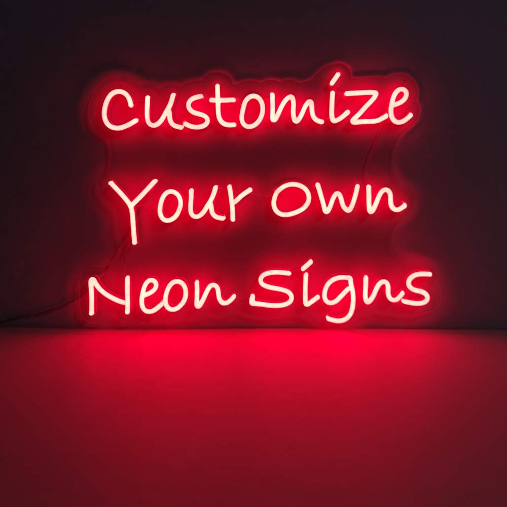 Customizable LED Neon Signs - Personalized Wall Decor for Home, Office, Bar & Restaurant (10 Inch) - Perfect for Advertising, Business Branding & Unique Gift Ideas - Create Stunning Neon Glow for Weddings, Events & Retail Displays