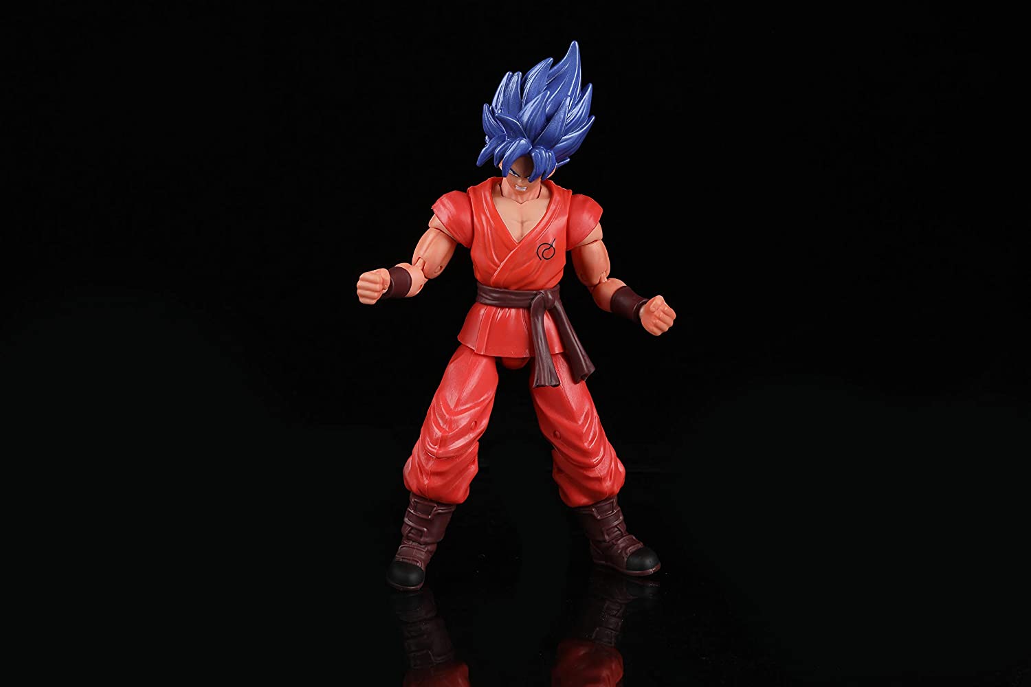 Super Saiyan Blue Kaioken x10 Goku Dragon Ball Super Action Figure - Dragon Stars Series 6.5 Collectible Toy for Anime Fans & Display