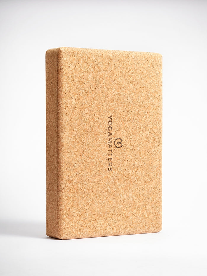 Premium Eco-Friendly Cork Yoga Block for Stability & Support - Ideal for Yoga, Pilates & Meditation Practice at Home or Studio