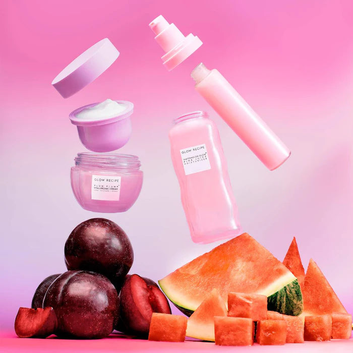 Glow Recipe Watermelon Pink Juice Oil-Free Hydrating Facial Cream | Rechargeable Moisturizer for Dry & Sensitive Skin | Day & Night Skincare Routine