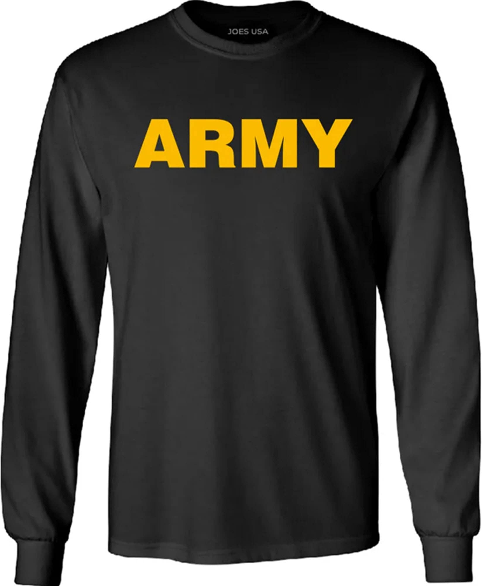 Joe's USA Military T-Shirts - Premium Army Logo Tees, Sweatshirts & Hoodies for Men | Patriotic American Apparel - Perfect for Veterans Day, Memorial Day & Military Support Events