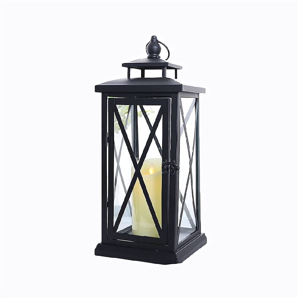 Vintage Wrought Iron Glass Kerosene Oil Lantern - European & Chinese Style Hand Lamp for Outdoor Garden, Wedding Decor, Hurricane Candle Holder - Perfect for Camping, Patio Lighting, and Rustic Home Decor