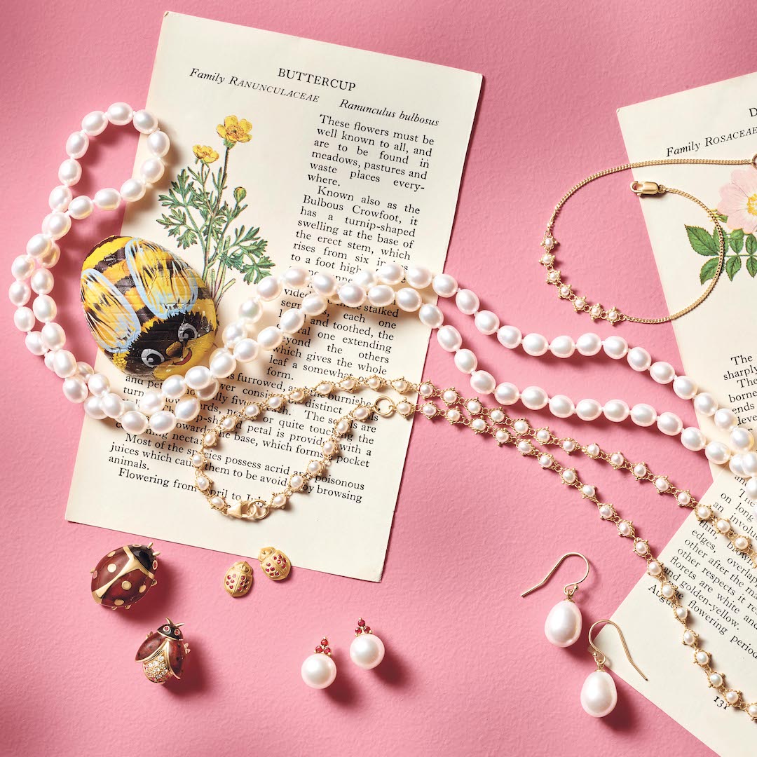 Elegant Madison Pearl & Ruby Earrings for Women | Luxury Fashion Jewelry Gift for Weddings & Parties