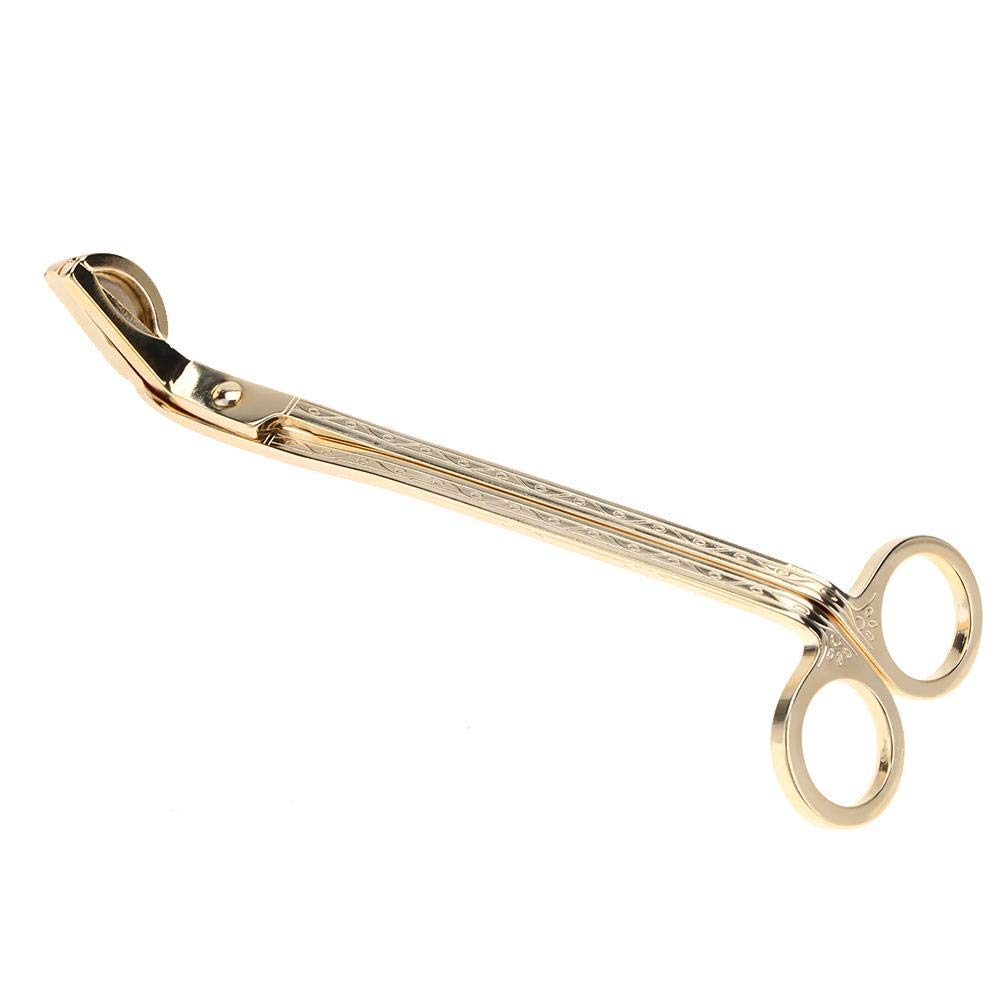 Premium Stainless Steel Candle Wick Trimmer Scissors - Gold Polished for Effortless Wick Cutting | Perfect for Aromatherapy, Home Decor & Relaxation Candles