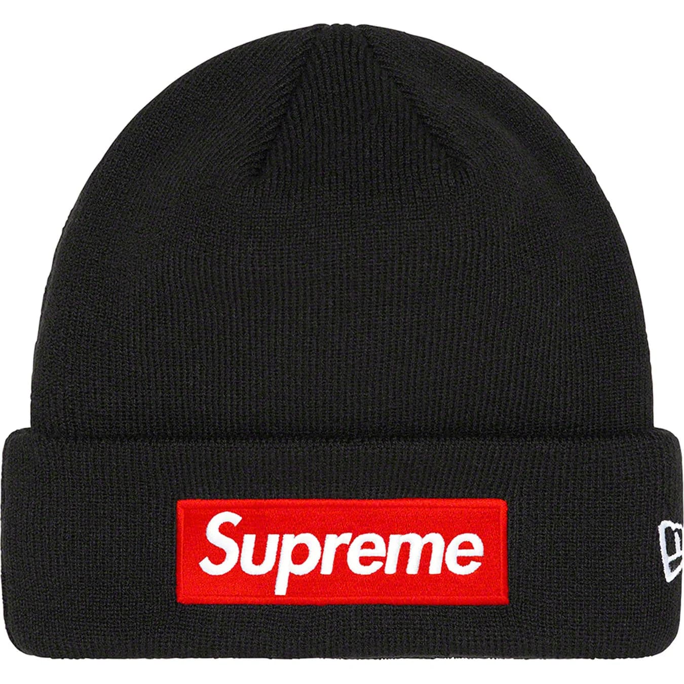 Supreme New Era Box Logo Beanie - Black Winter Hat for Men & Women - Streetwear Fashion Accessory for Cold Weather & Urban Style