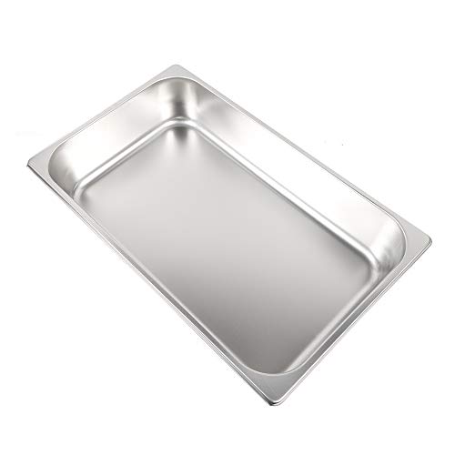 6-Pack Stainless Steel Hotel Buffet Pans - Full Size Food Prep Trays & 4 Deep Breading Pans - Large Capacity Commercial Kitchen Equipment for Restaurants, Catering & Buffet Service