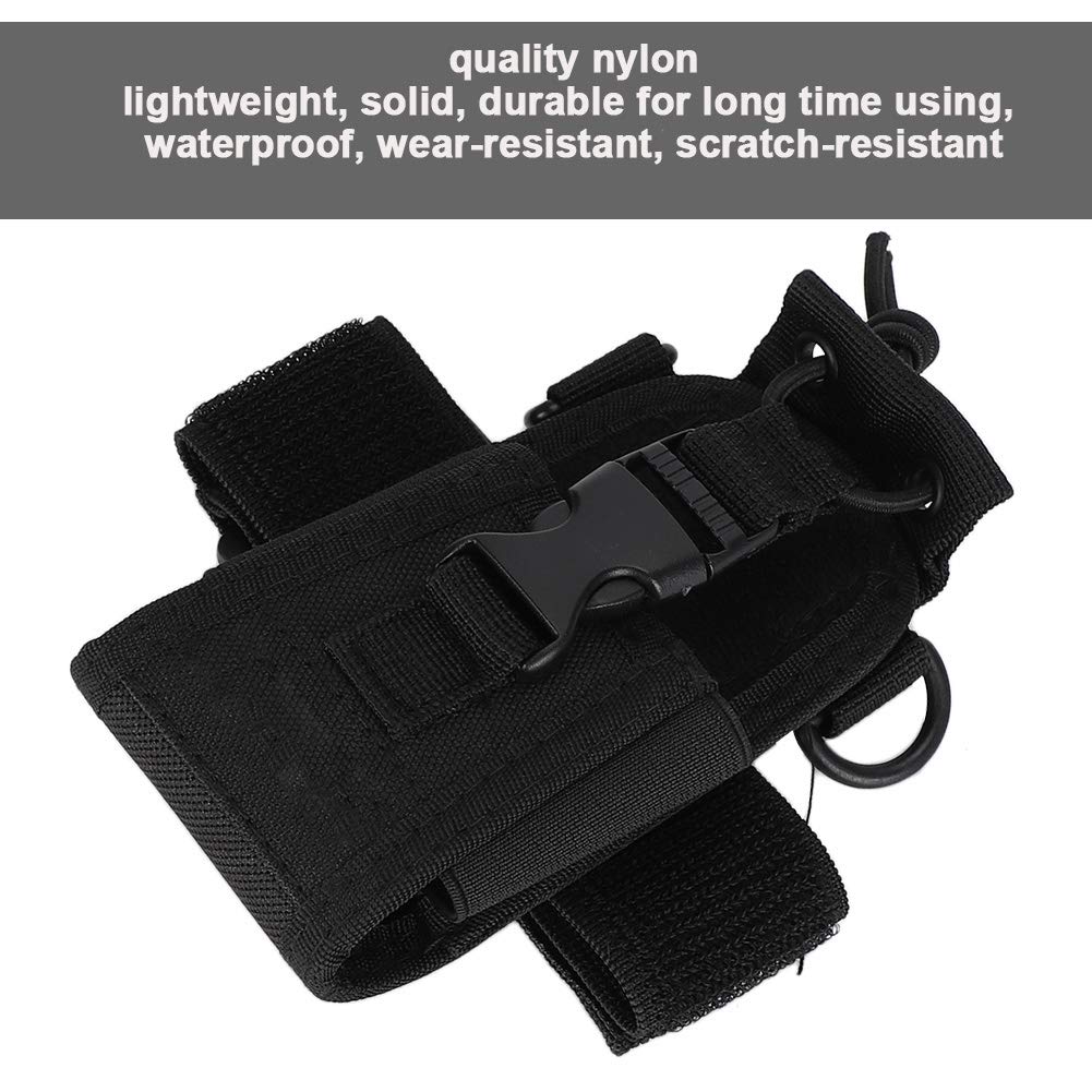 PUSOKEI Universal Radio Holster - Heavy Duty Arm Bag & Carry Pouch for UV5R, UV82, TYT UV5RA, Kenwood Walkie Talkies - Perfect for Security Guards, Construction Workers & Outdoor Enthusiasts