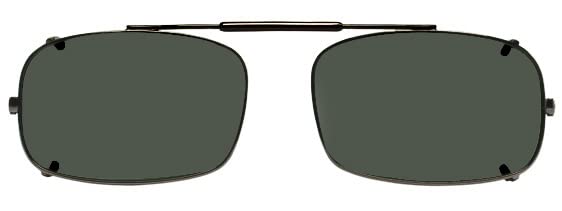 Visionaries Polarized Clip-On Sunglasses for Men & Women - DRX Rec Technology - Lightweight Black Frame (54x35mm) - UV Protection for Driving, Fishing & Outdoor Activities