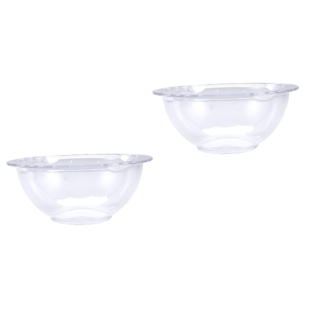 Beaupretty 2 Pack Inflatable Lace Wash Basin for Hair & Skin Care - Transparent PP Plastic Sink Bowl for Spa, Salon, Bathroom | Perfect for Facial Cleansing, Hair Soaking & Gentle Skin Massage