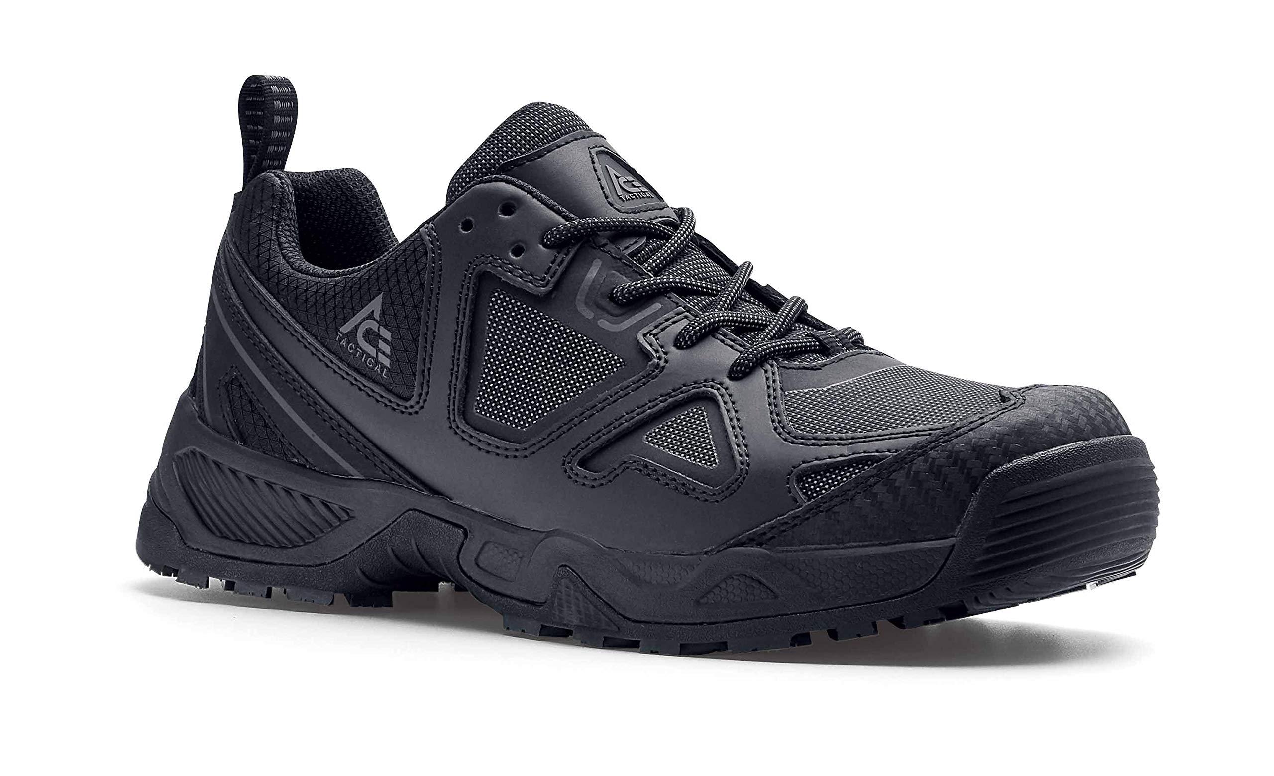 **SFC Defender Low ACE Men's Soft Toe Slip Resistant Work Boots - Waterproof & Durable for Construction, Warehouse & Outdoor Work - Black**