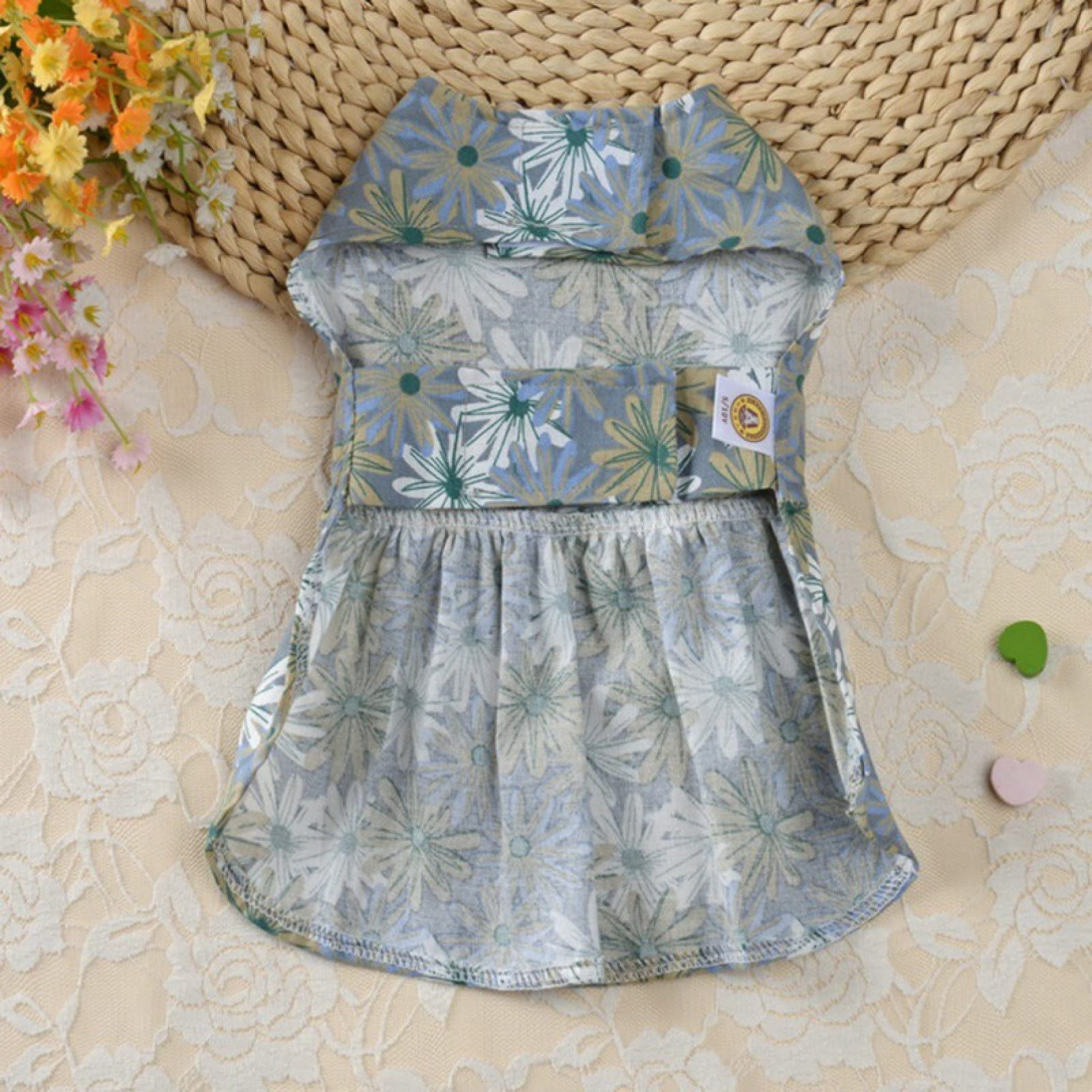 Spring Summer Pet Dog Princess Dresses - Cute Floral Wedding Dress for Small Dogs | Soft & Comfortable Skirt for Special Occasions | Perfect for Weddings, Parties & Photo Shoots