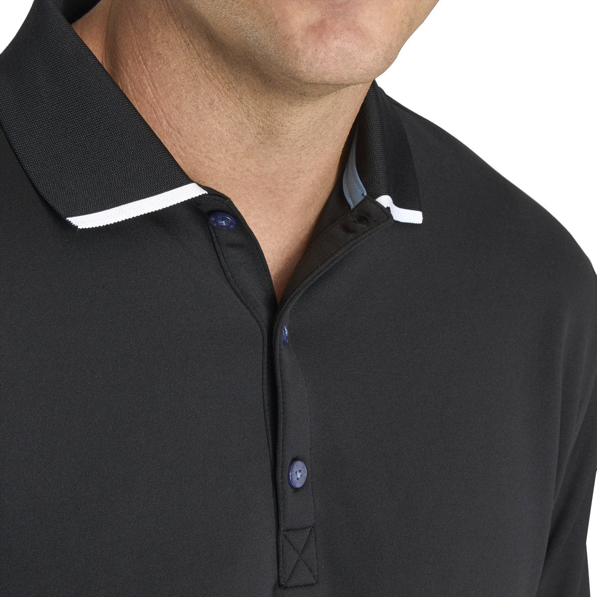 FootJoy Thermocool Knit Collar Men's Golf Shirt - Moisture Wicking Performance Polo for Hot Weather - Ideal for Golf, Tennis & Outdoor Sports