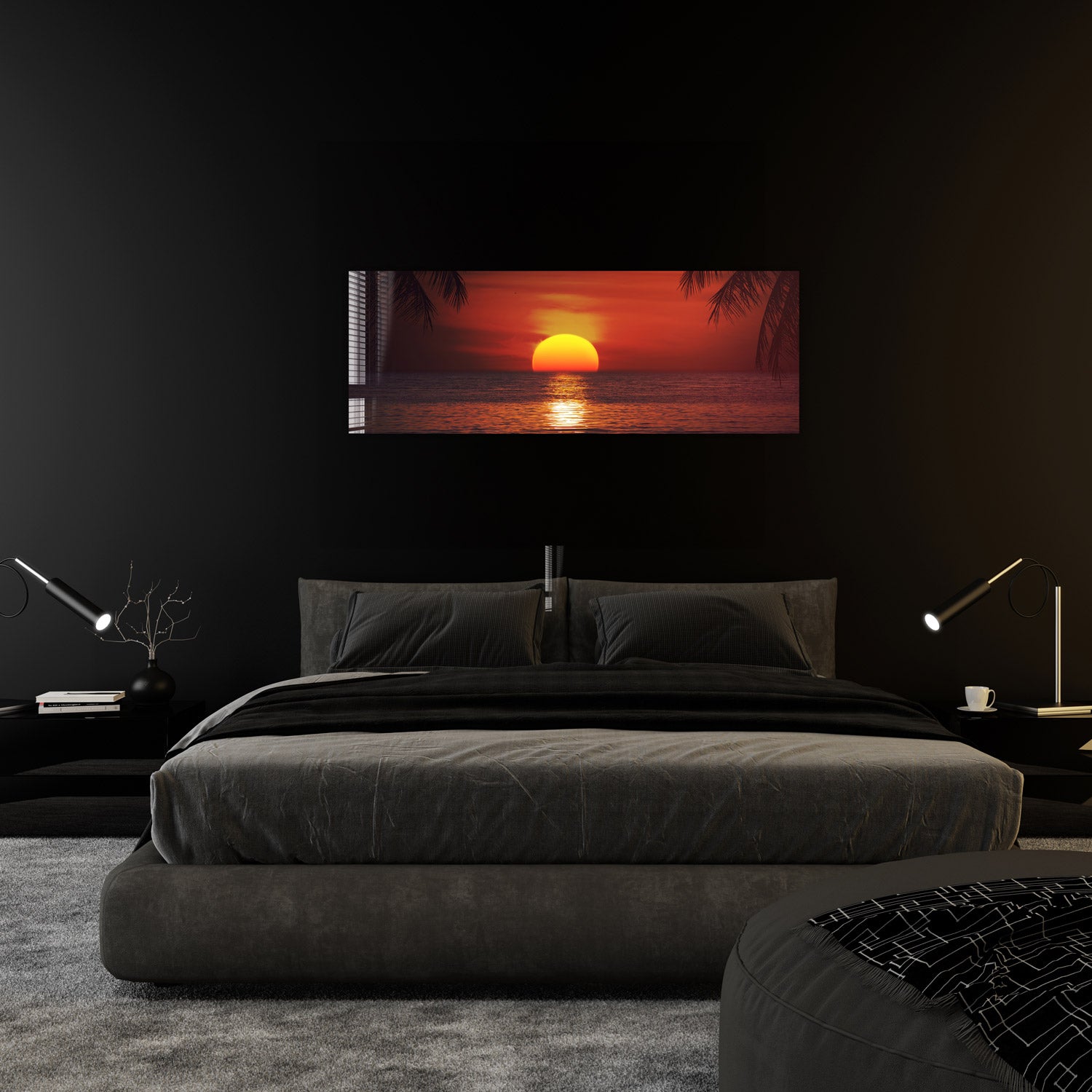 Sunset II Panoramic Wall Art - Stunning Landscape Canvas Print for Home & Office Decor | Perfect for Living Room, Bedroom, or Office Space
