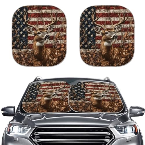 Camo Deer American Flag