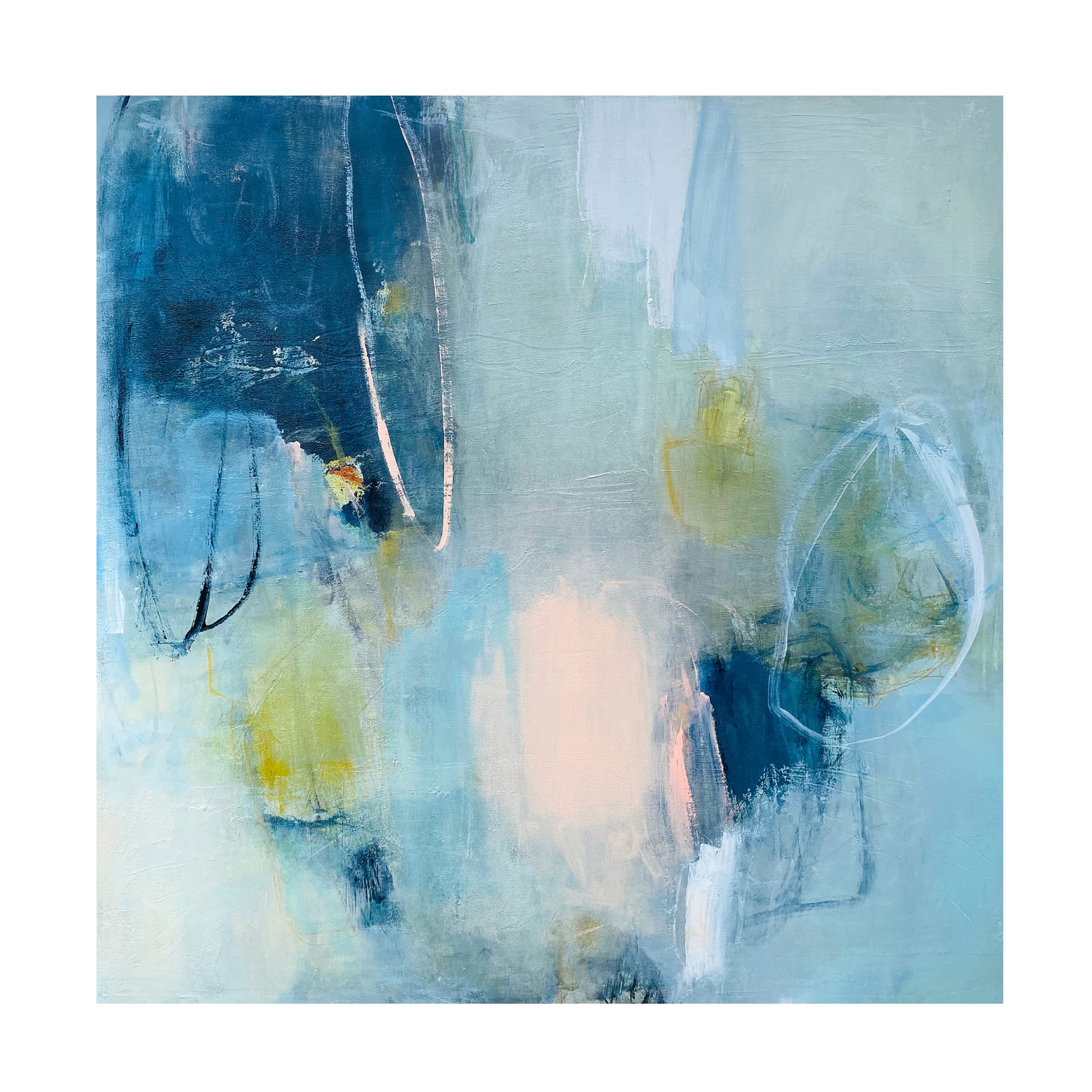 Trademark Fine Art 'Echoes' by Mila Apperlo - Stretched Canvas Wall Art for Living Room, Bedroom & Office Decor