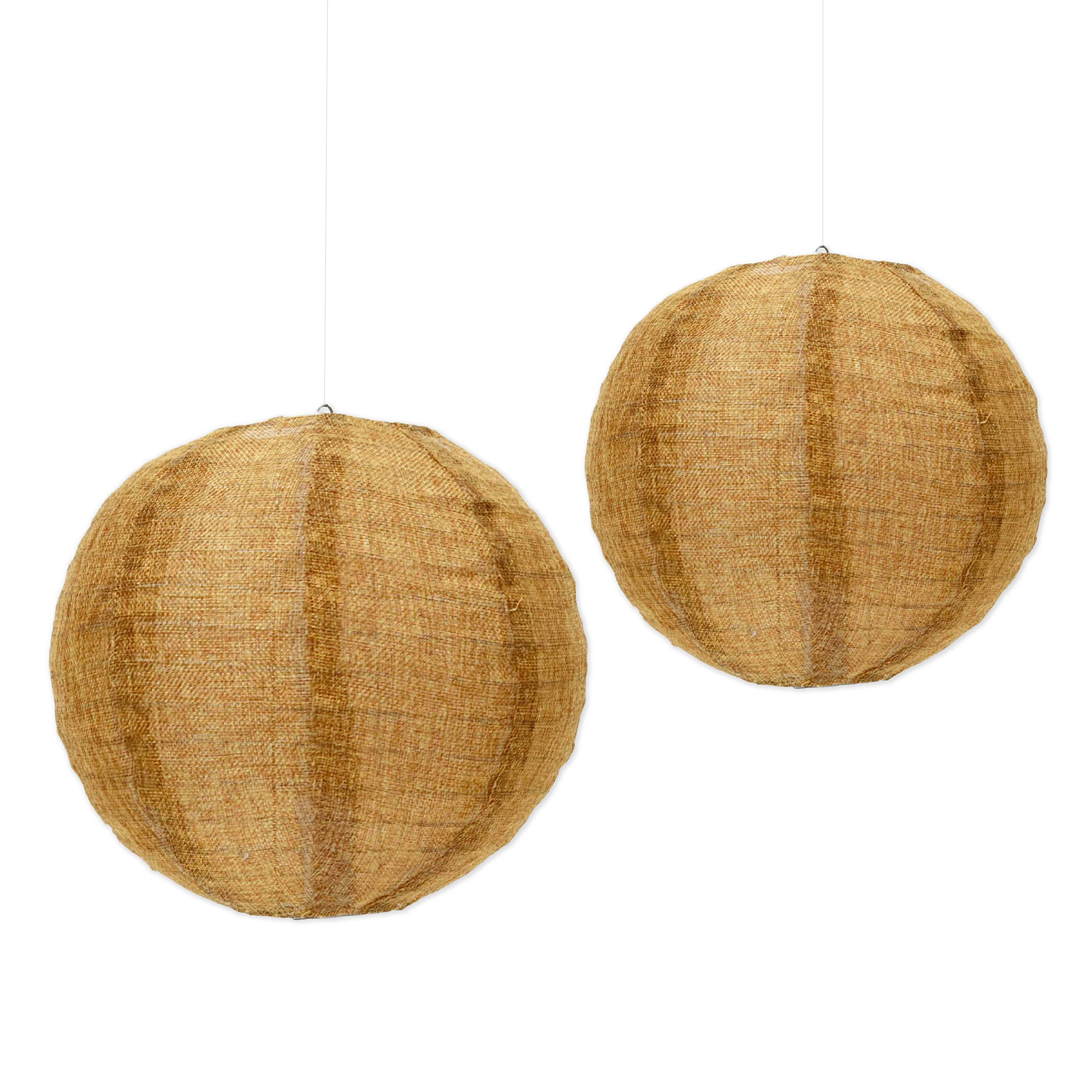 Andaz Press Hanging Burlap Lanterns - 8