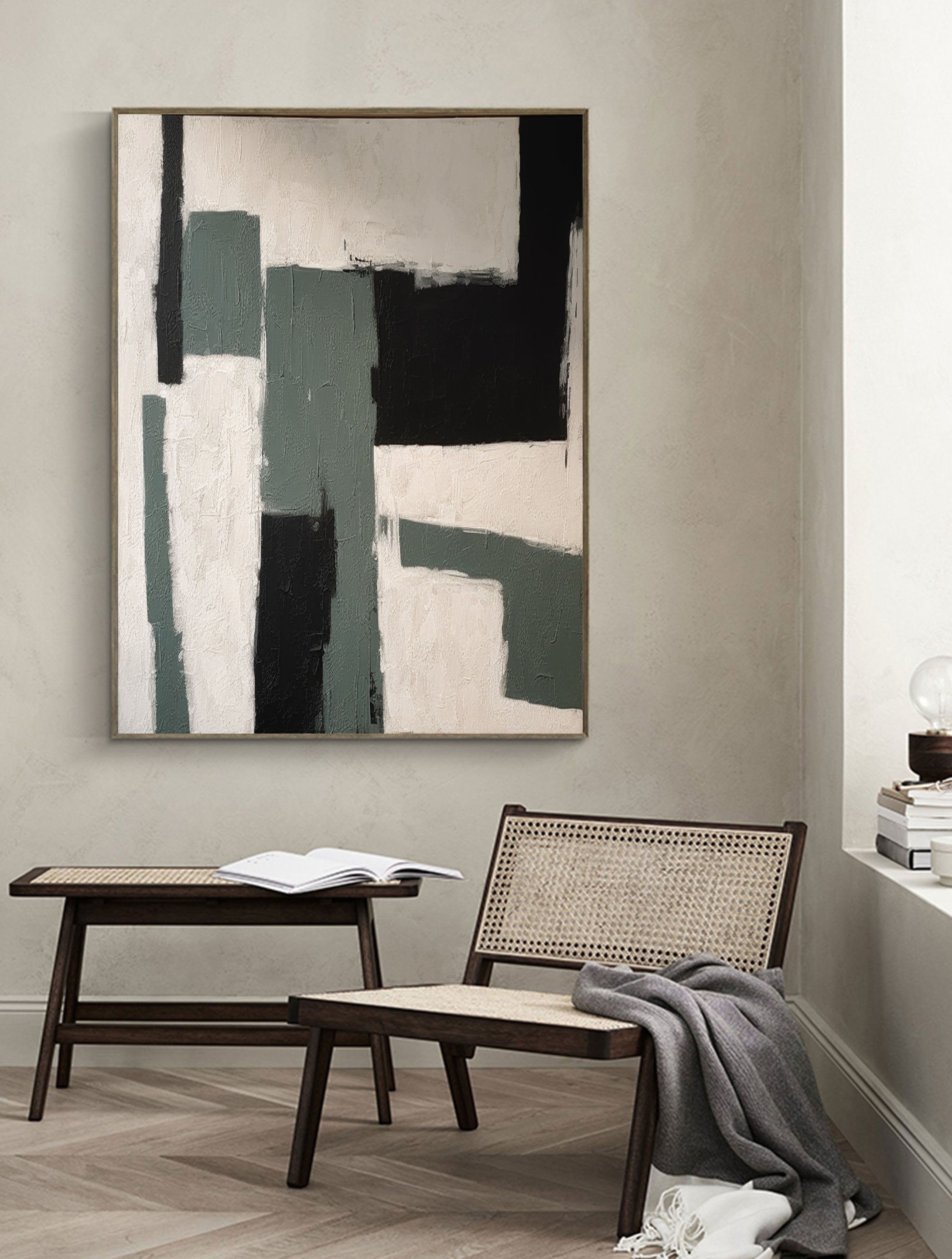 Beige & Brown Abstract Wall Art Print #BB014 - Modern Home Decor for Living Room, Bedroom & Office