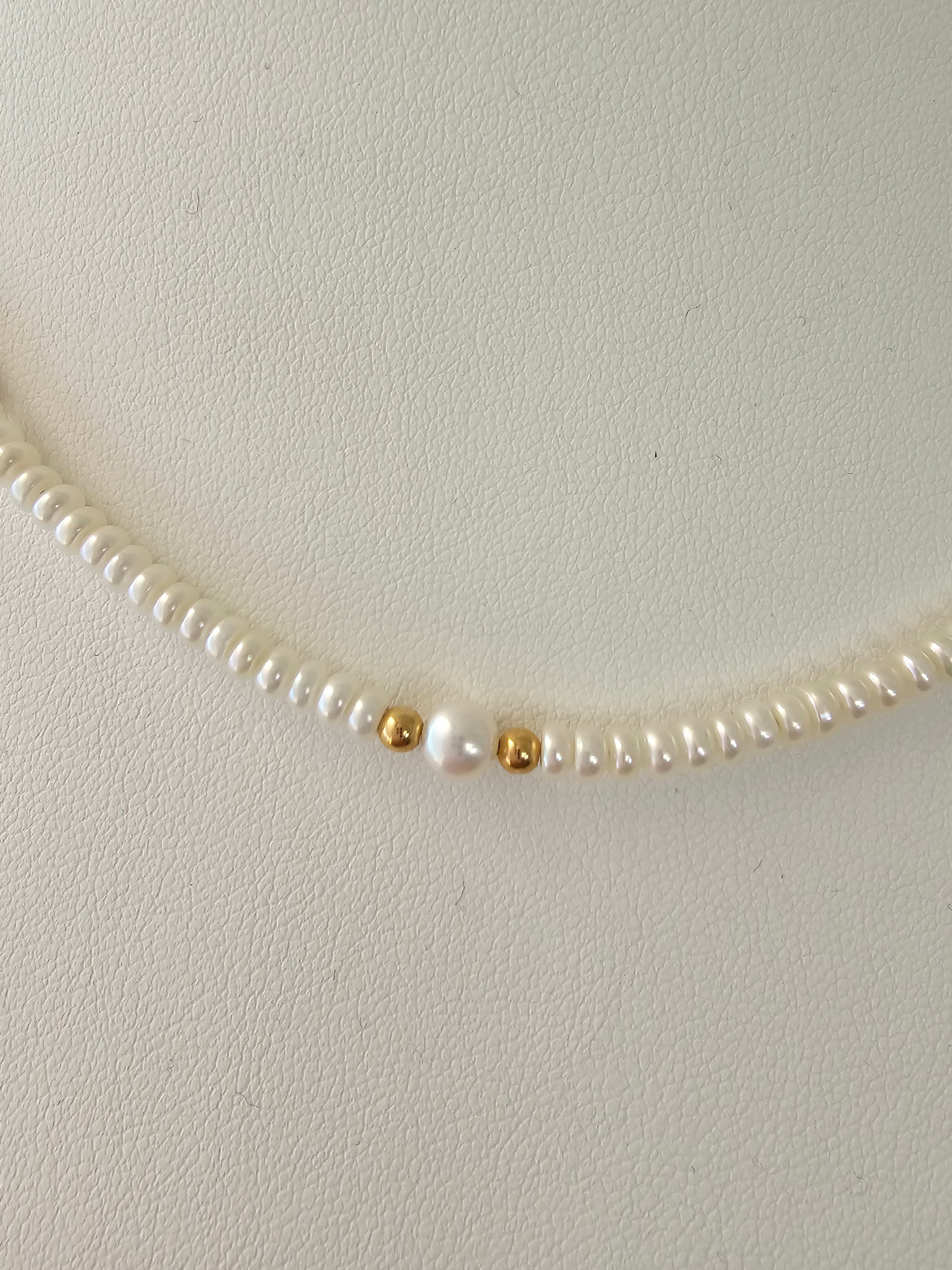 Elegant Button-Shaped Freshwater Pearl Necklace - 16 Inch Strand for Women, Perfect for Weddings, Parties & Everyday Wear