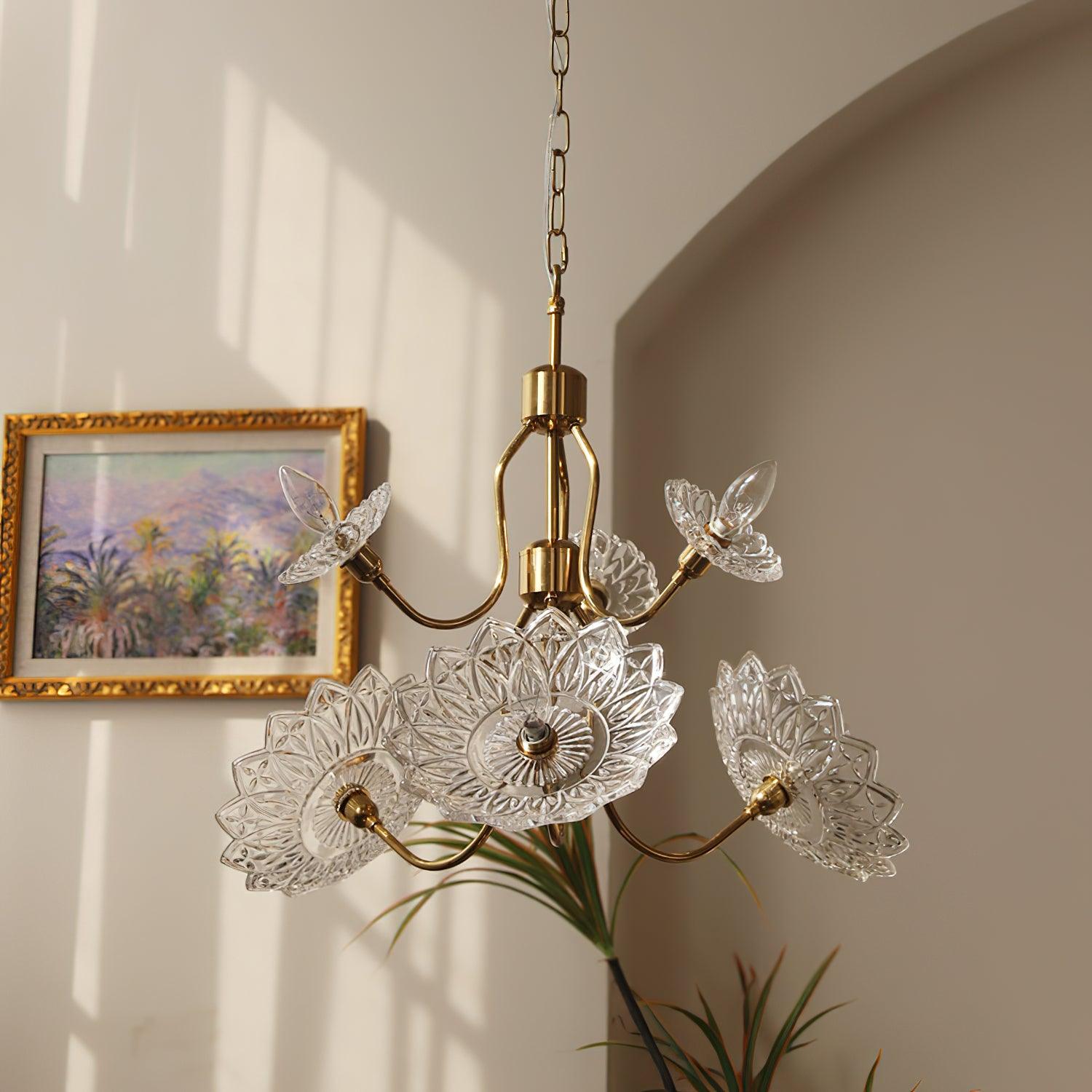 Monique Lhuillier Crystal Chandelier - Elegant Modern Lighting Fixture for Dining Room, Bedroom & Living Room Decor