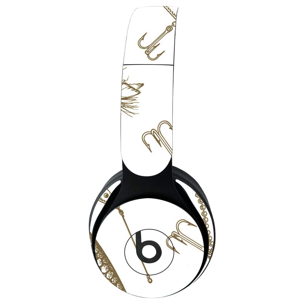 MightySkins Vinyl Decal Wrap Cover for Beats Solo Pro Wireless Headphones - Retro Lures Design | Protective & Durable Skin | Easy to Apply & Remove | Made in USA | Perfect for Travel, Workouts & Daily Use