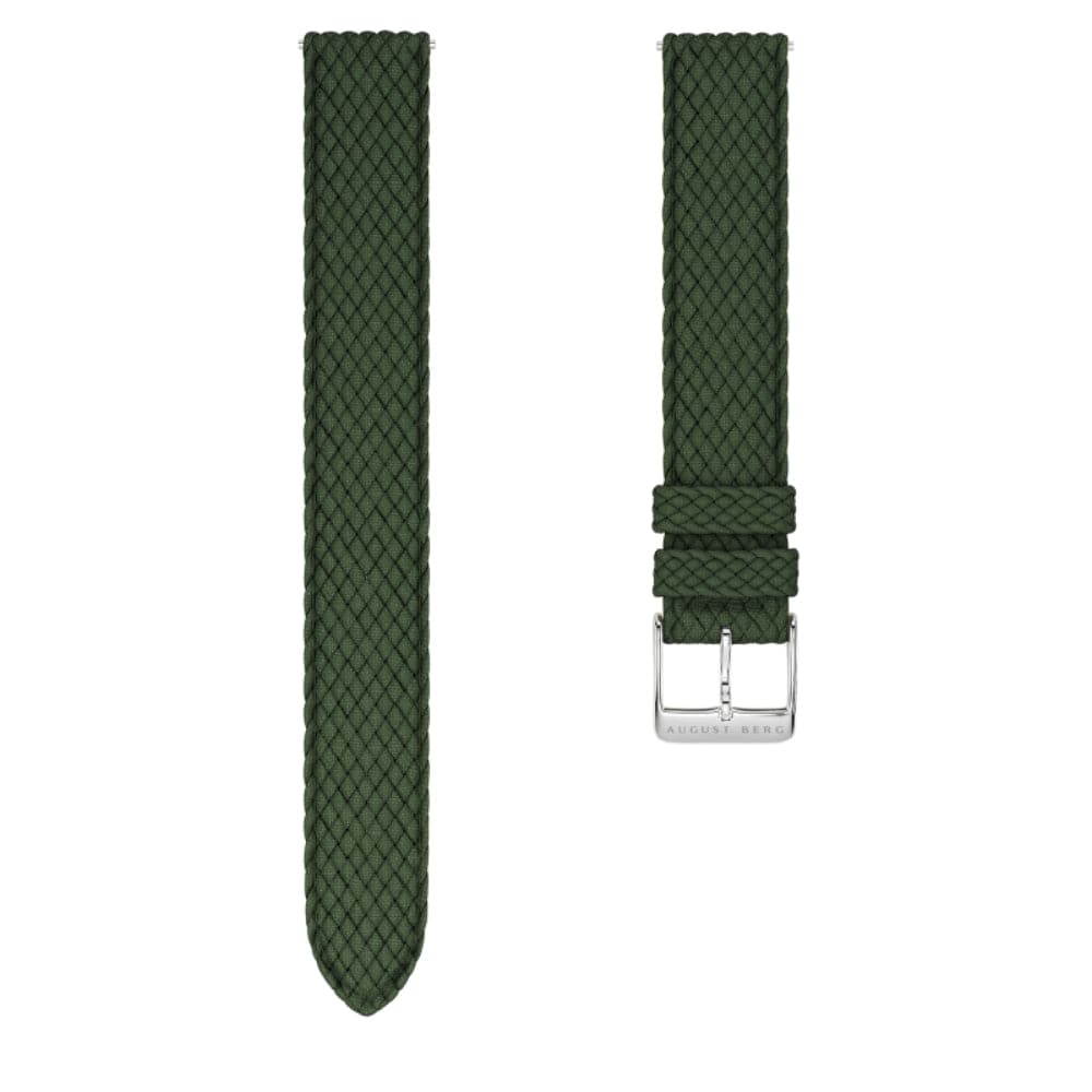August Berg X Morris & Co. Perlon Braided Nylon Strap Unisex Watch M1FH0630E17VGN7 (30mm) - Stylish & Durable for Everyday Wear, Outdoor Adventures & Fashion Accessories