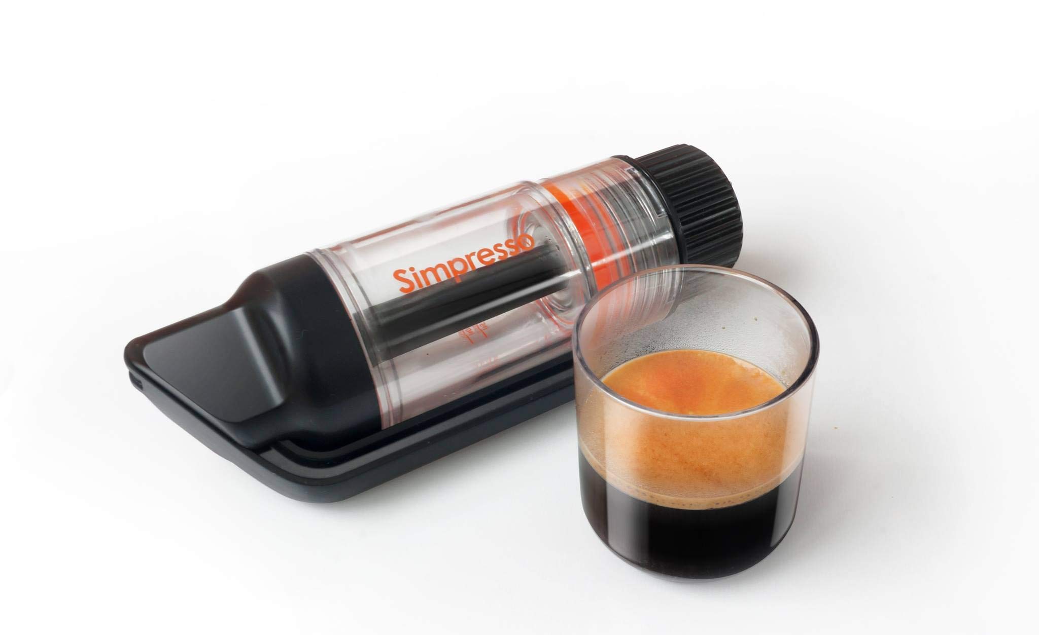 Simpresso Portable Espresso Maker - Compact Travel Coffee Machine for Nespresso Pods & Ground Coffee | Manual Hand Pump Espresso Machine | Perfect for Camping, Office & Travel | Complete Premium Kit with Accessories
