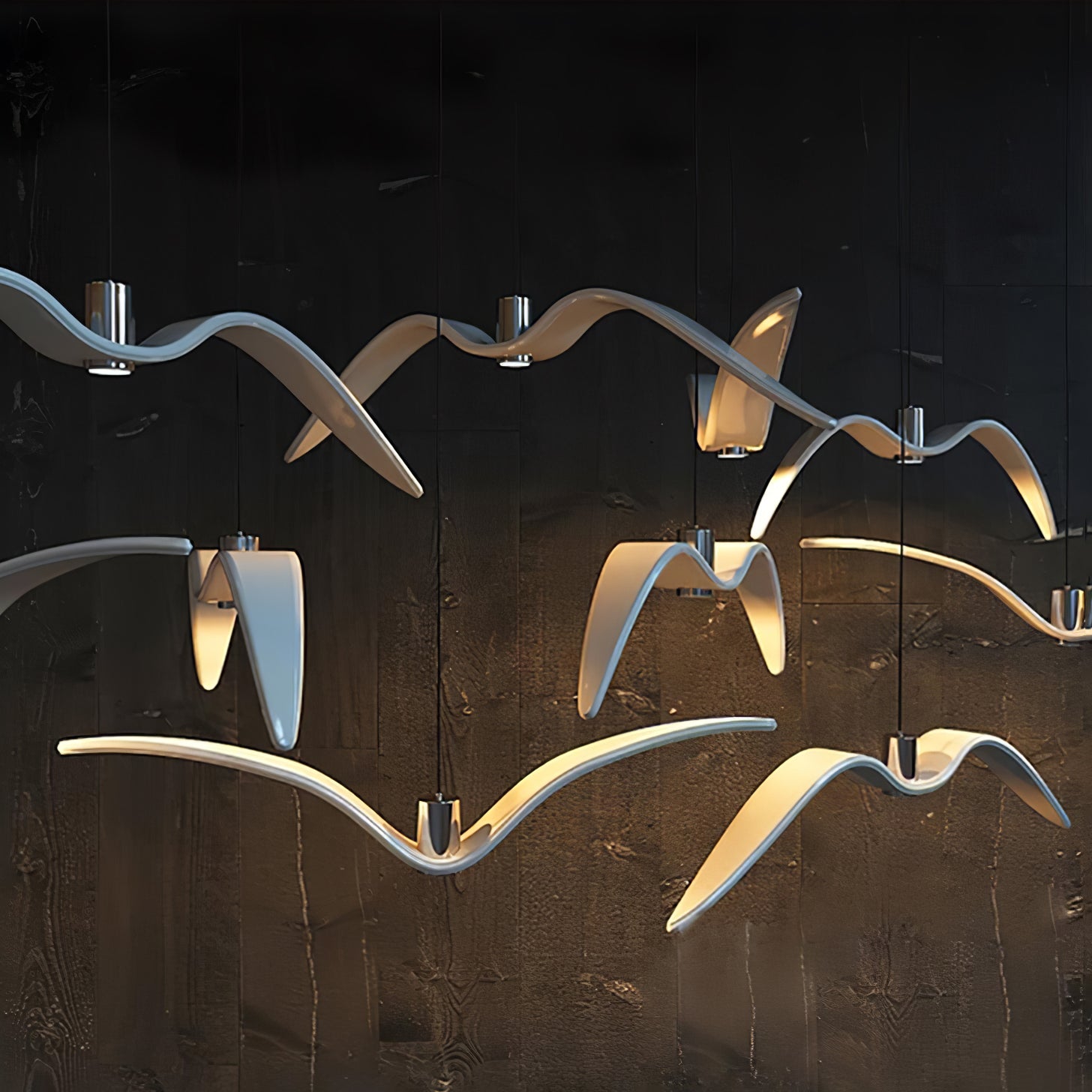 Aviara Modern LED Pendant Light Fixture - Dimmable Hanging Chandelier for Kitchen Island, Dining Room & Bedroom Lighting