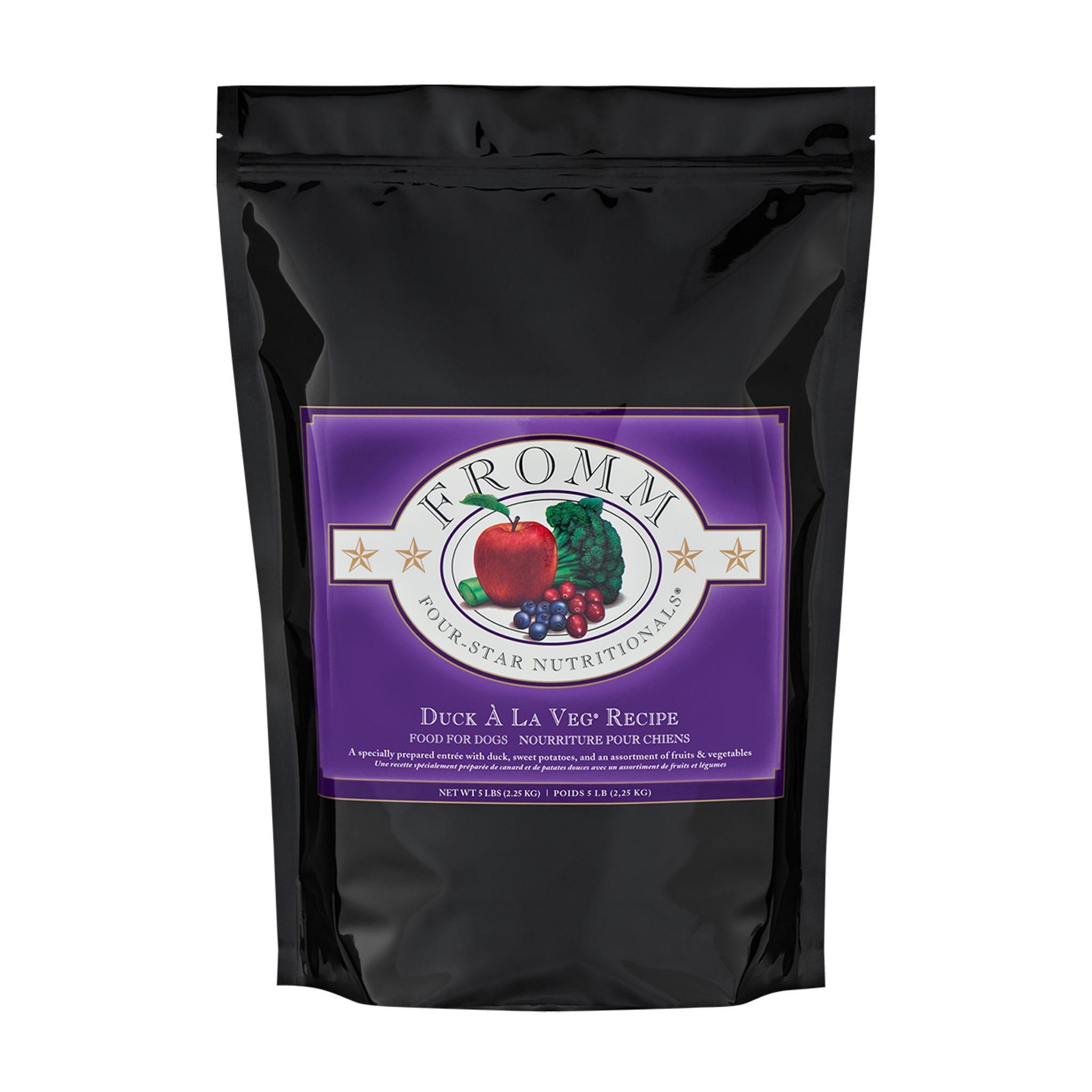 Fromm Duck À La Veg Grain-Free Dog Food Recipe - Premium Dry Dog Food for All Breeds & Ages - Perfect for Sensitive Stomachs & Allergies - Ideal for Home Feeding & Outdoor Adventures
