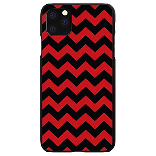 Black Red Chevron Stripes On Black Case