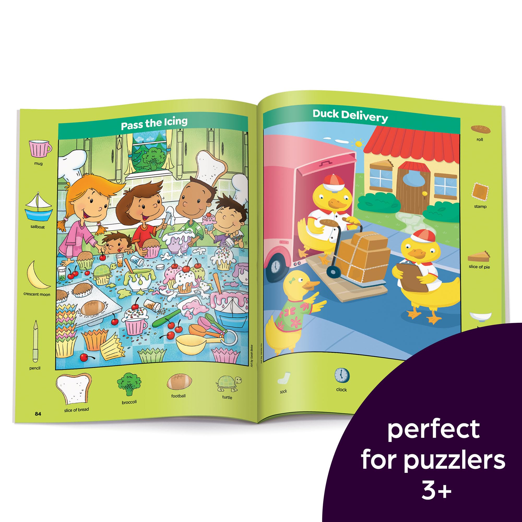 Playtime Sticker Puzzles for Kids - Highlights™ Sticker Hidden Pictures® Activity Book - Fun Learning Games for Classroom & Travel