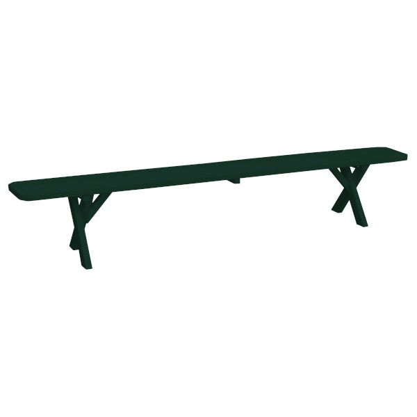 Yellow Pine Picnic Cross-Leg Bench - 5ft, 6ft, 8ft Sizes - Perfect for Outdoor Dining, Camping & Backyard Gatherings