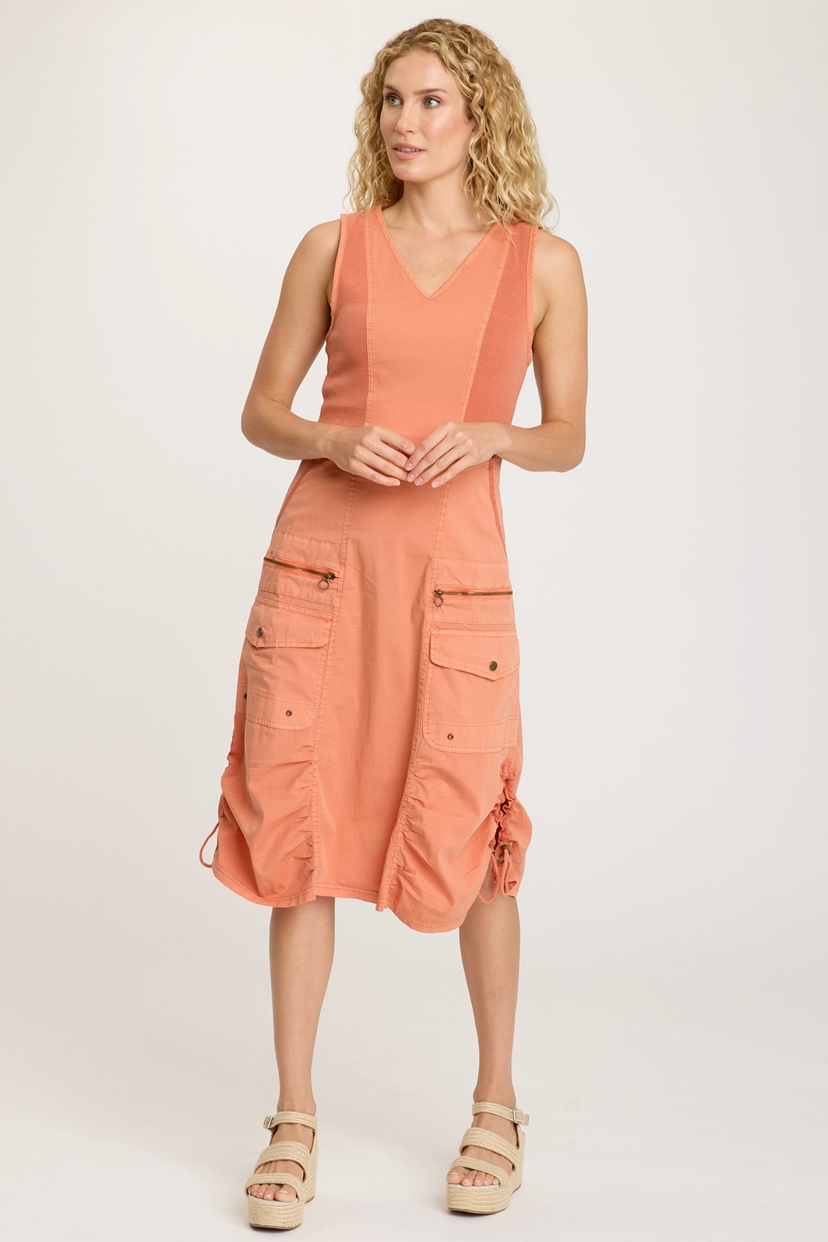 Janelle Dress in Afterglow Pigment - Elegant Women's Flowy Maxi Dress for Summer, Beach, and Special Occasions