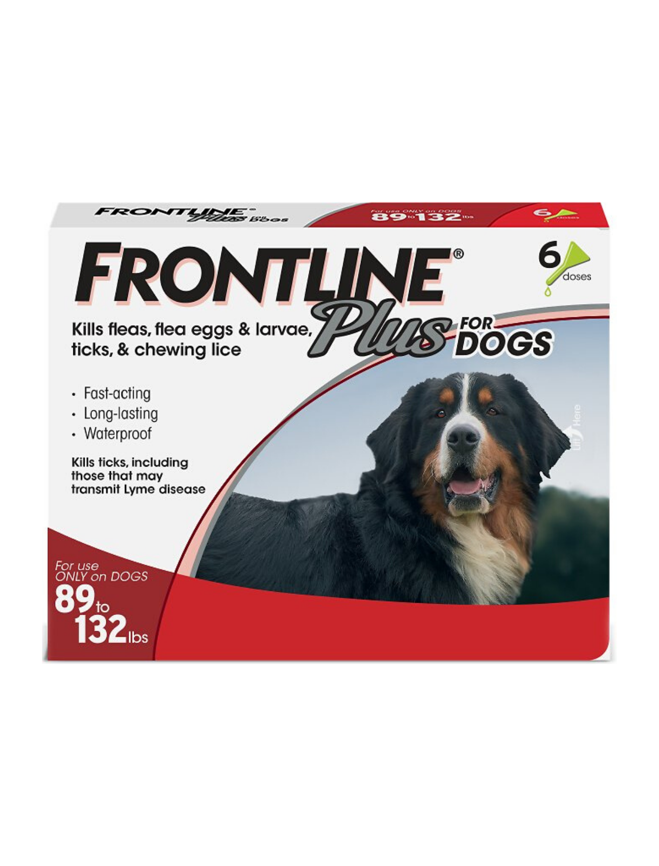 Frontline Plus Flea and Tick Treatment for Extra Large Dogs Over 40kg - Effective Protection Against Fleas, Ticks, and Lice for Outdoor Activities and Home Use