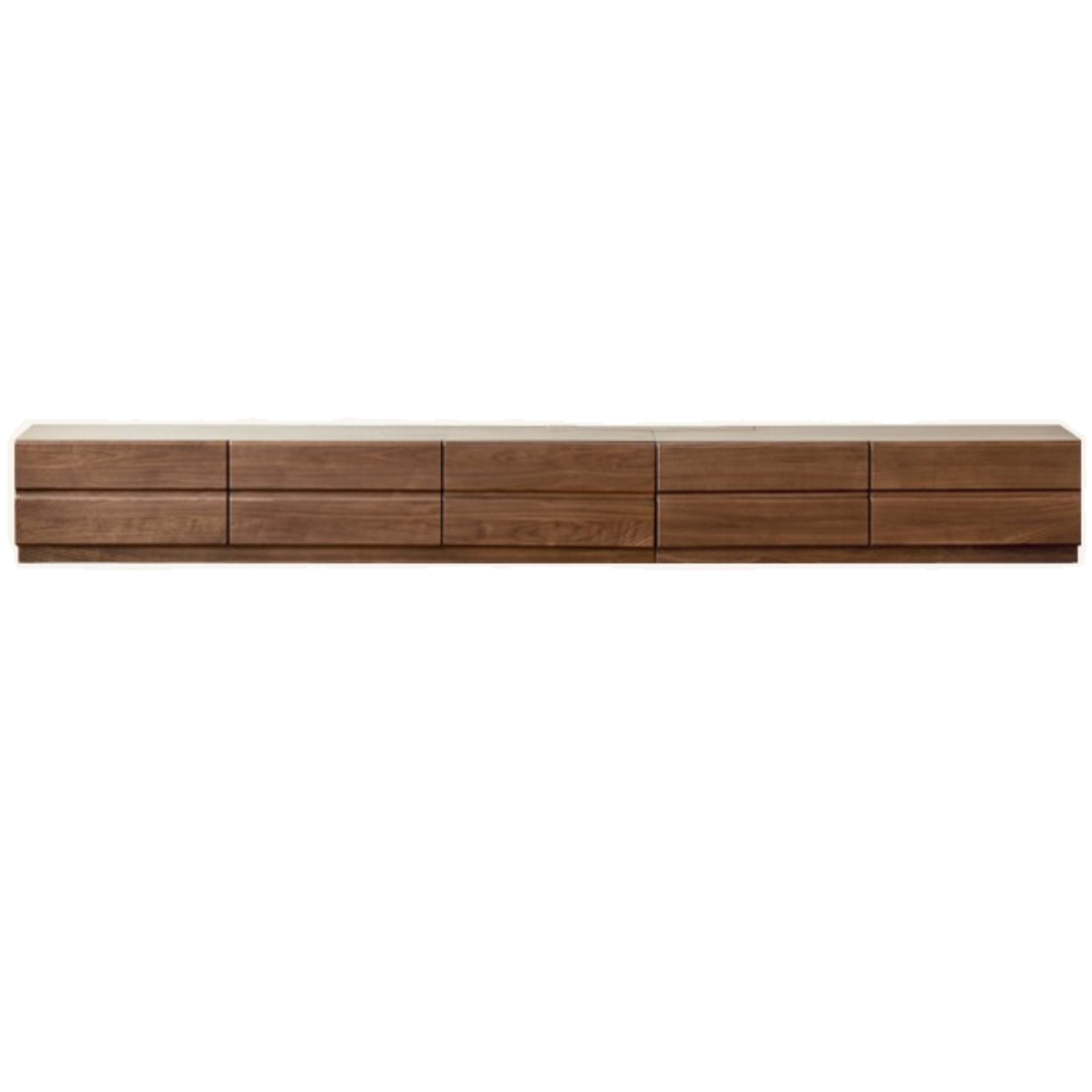 Solid Oak & Black Walnut Wood TV Stand - Rustic Modern Entertainment Center for Living Room, Home Theater & Media Storage