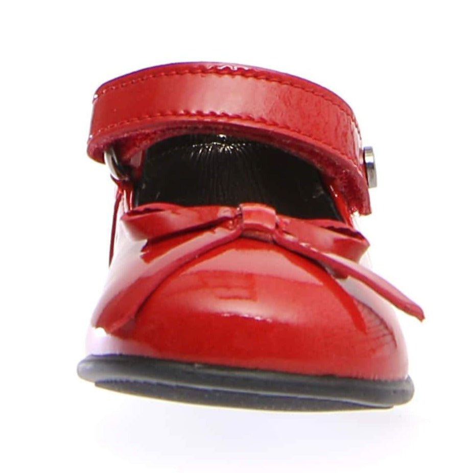 Naturino Girls Mary Jane Ballet Flats - Patent Red Leather School Shoes for Toddlers & Kids | Comfortable & Stylish for School, Parties & Special Occasions