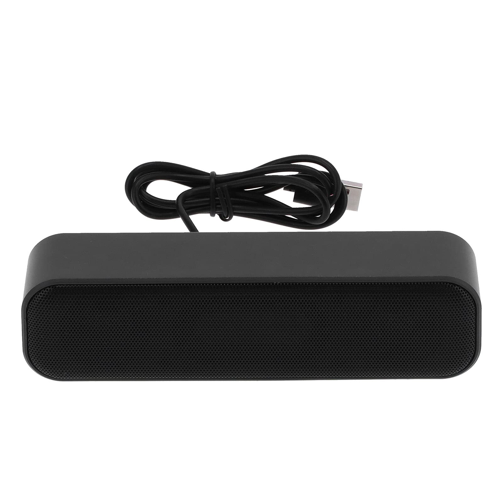 CHEOTIME USB Powered Mini Soundbar Speaker, Compact Stereo Laptop Speakers with Space-Saving Design for PC, Desktop, Dorm, Office, Desk, Restaurant, and Home Entertainment