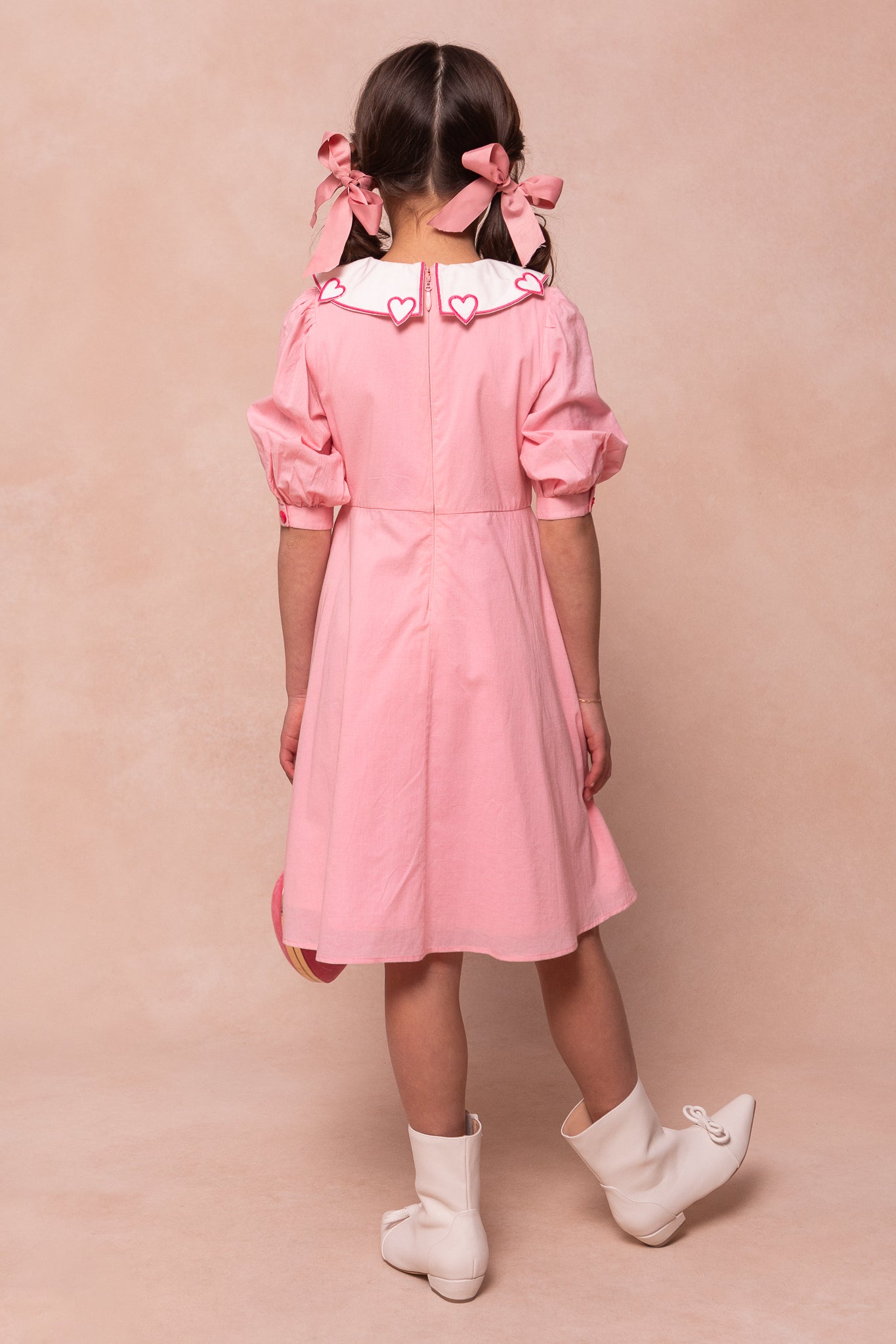 Pink Mini Sweetie Dress for Girls - Floral Lace Party Outfit - Perfect for Birthday, Easter & Special Occasions