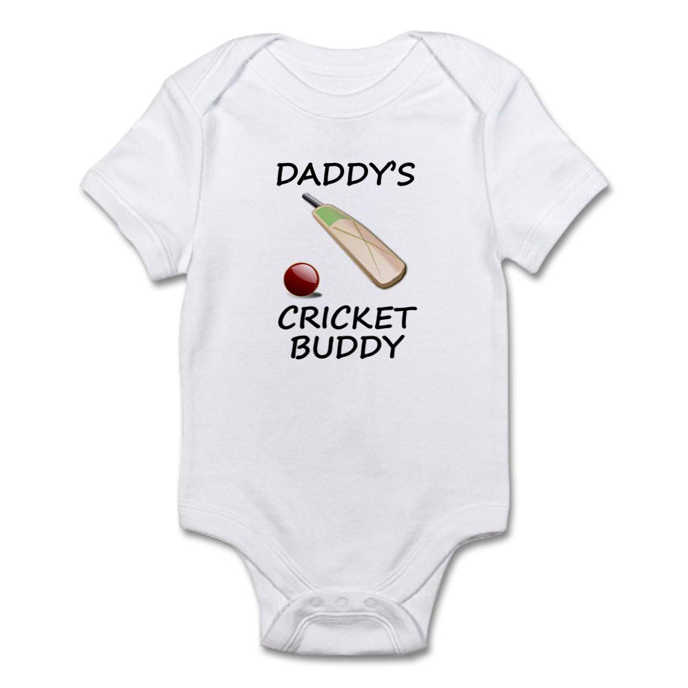Daddy's Cricket Buddy Baby Bodysuit - Cute Infant Onesie for Cricket Fans | Perfect for Game Day, Family Photos & Sports-Themed Gifts