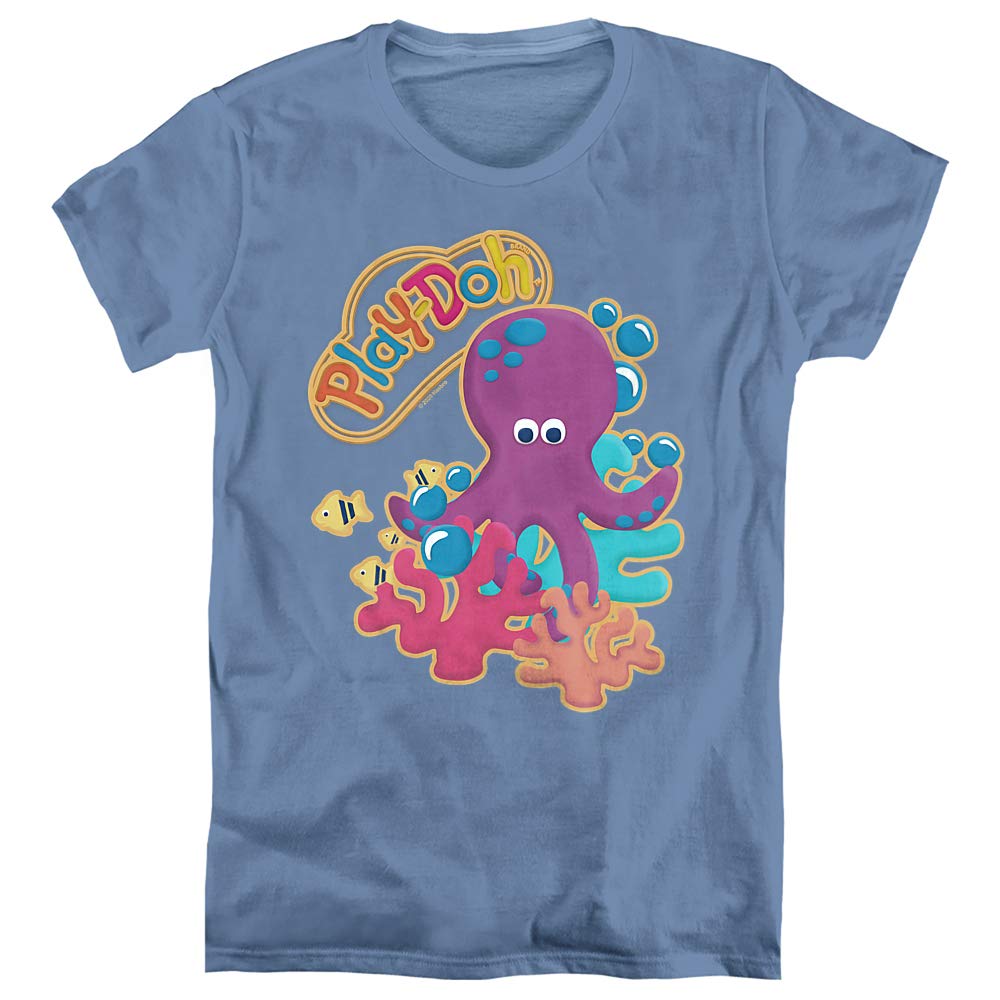 Play Doh Under The Sea Women's T-Shirt - Fun Graphic Tee for Play Doh Lovers & Ocean Enthusiasts - Perfect for Casual Wear, Beach Outings & Creative Playdates