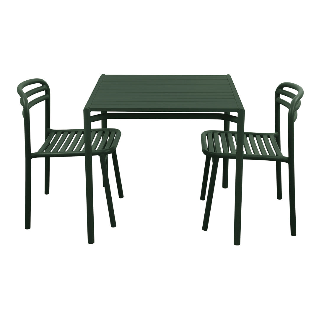 Bliss Square Dining Table Set with 4 Side Chairs - Modern Kitchen & Dining Room Furniture for Small Spaces | Perfect for Family Meals & Entertaining Guests