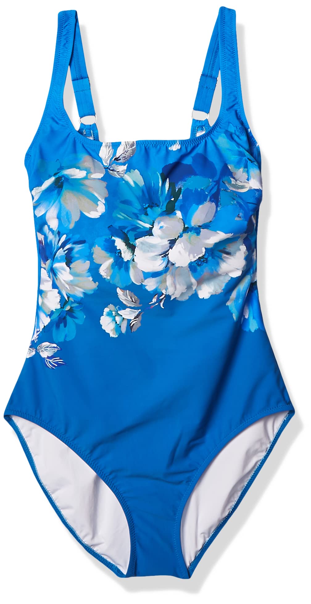 Gottex Women's Square Neck One Piece Swimsuit - Sexy High Cut Bathing Suit with Tummy Control & Adjustable Straps | Perfect for Beach Vacation, Pool Party & Summer Swimwear